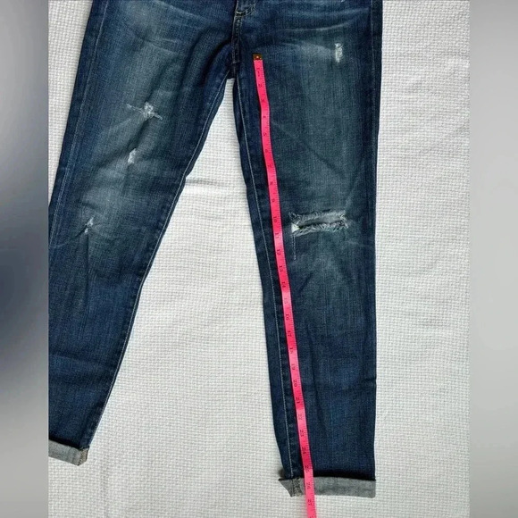 AG Adriano Goldschmied Jeans Women’s 28 The Stilt Roll Up Cigarette Distressed - Picture 3 of 9